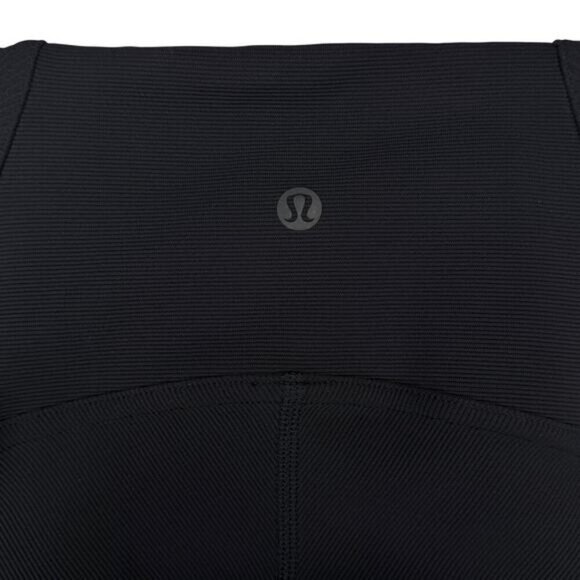 LULULEMON Ribbed High-Rise Yoga Short 8" Size 2 Black - Picture 6 of 6